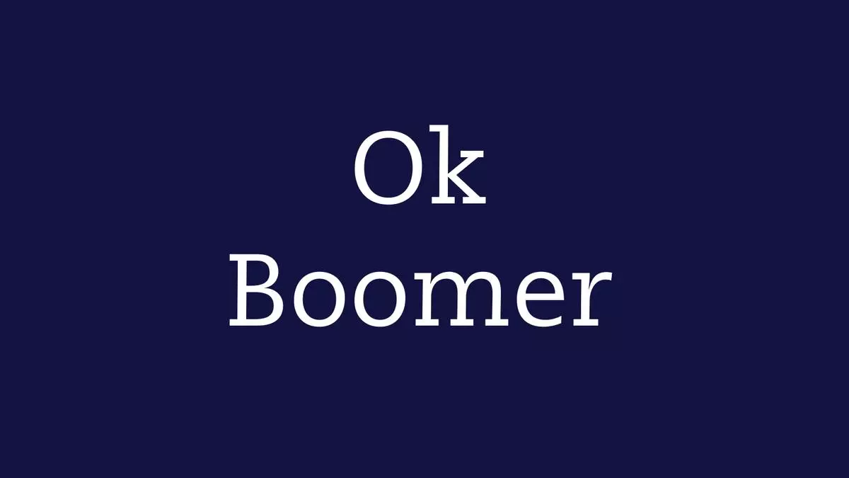 ok boomer meme image