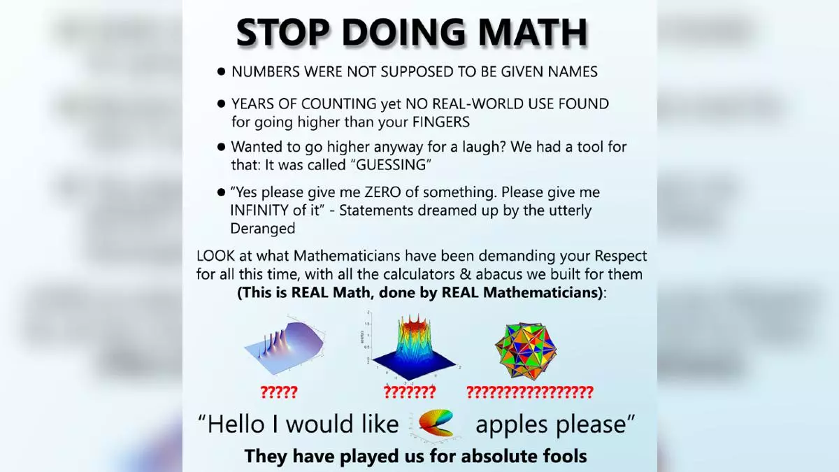 stop doing math meme image