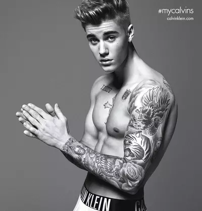 justin biebers calvin klein ads