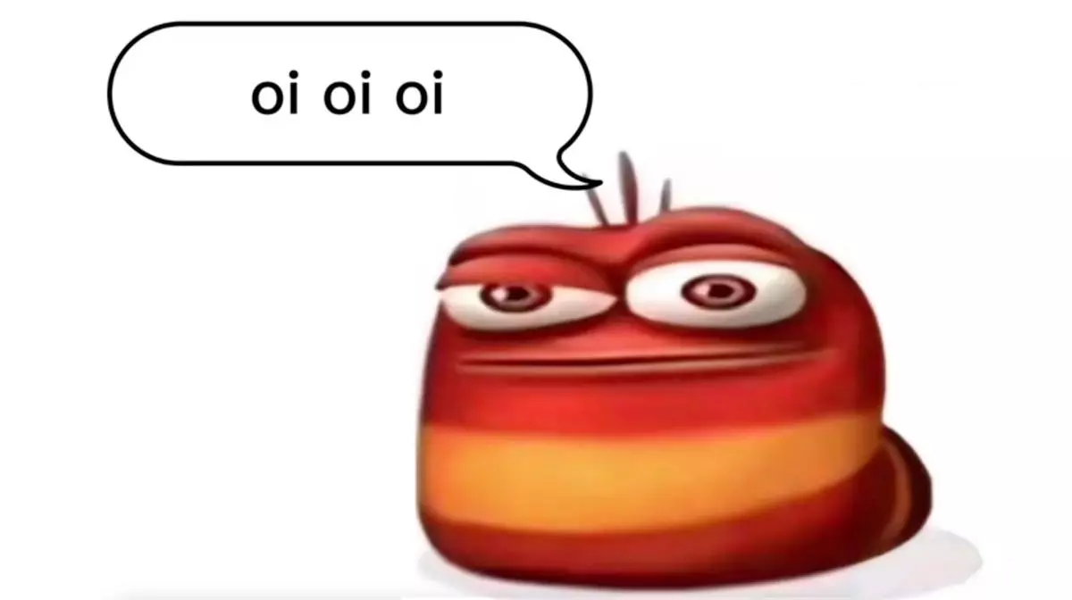 red larva oi oi oi meme image